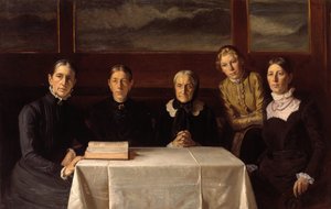 Christmas Day 1900 by Michael Peter Ancher